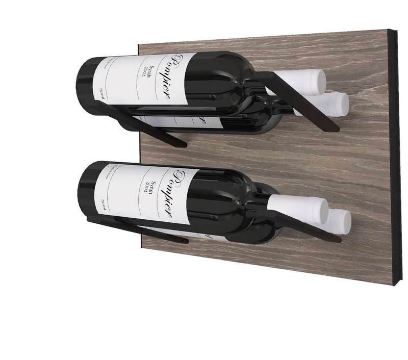 STACT Premier L-type Wine Rack - Gray Oak & Black