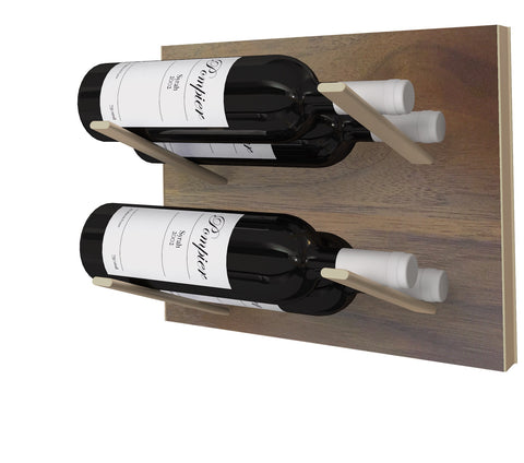 STACT Premier L-type Wine Rack - Walnut & Bronze