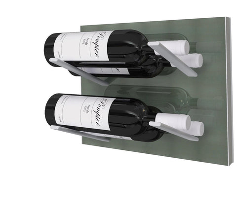 label-out wine rack - gunmetal gray