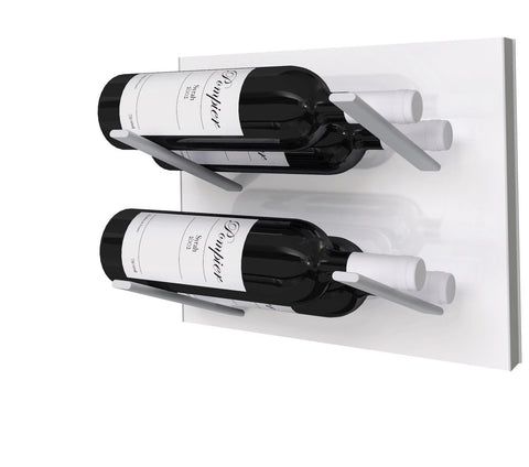 label-out wine rack - pure white