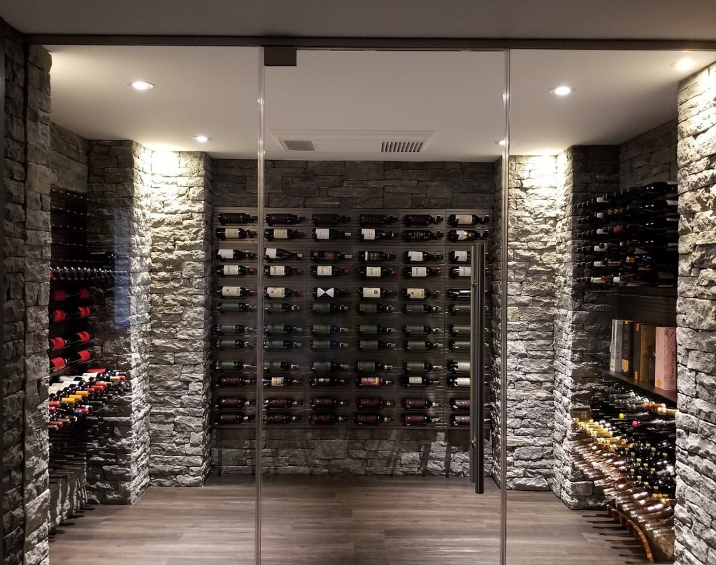 metal stemware racks for wine room