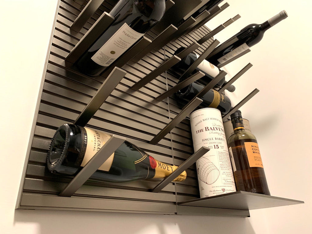 metal wine racking system