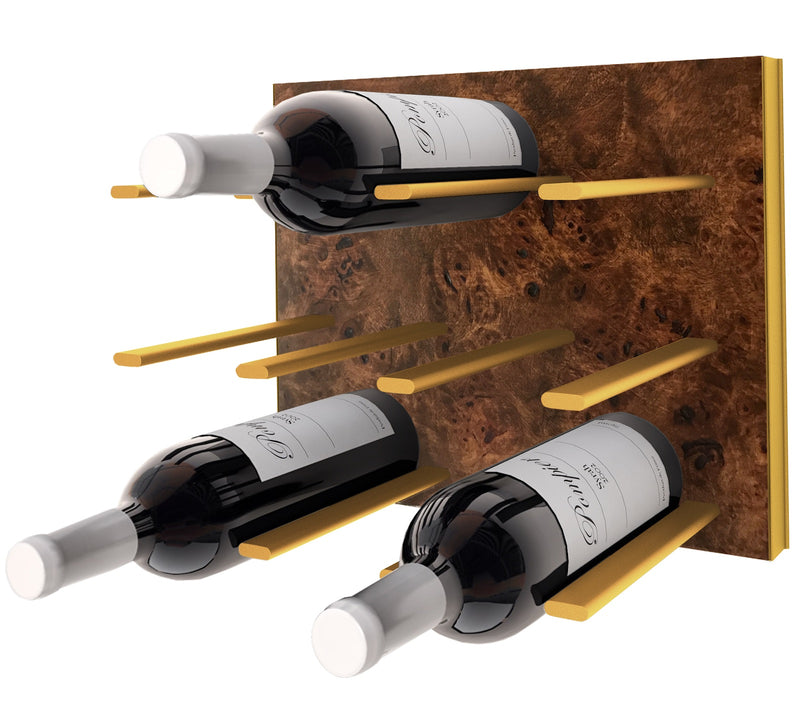  STACT Premier C-type Wine Rack - Burl & Gold