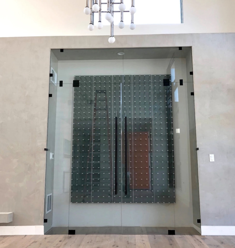 wine cellar glass doors