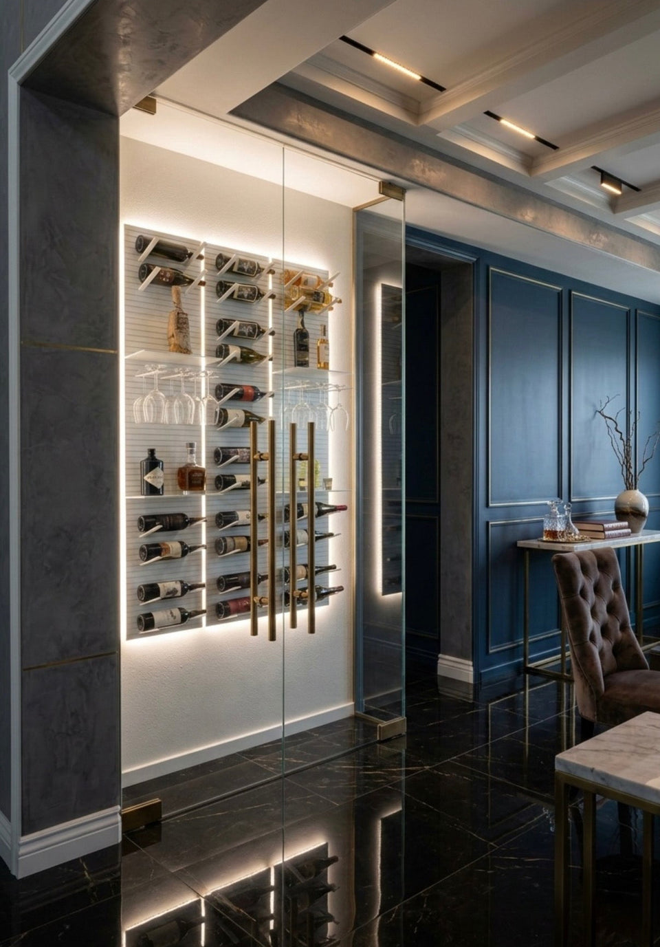 Flexible wine storage for modern luxury homes