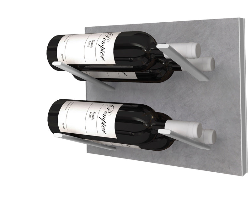  STACT Premier L-type Wine Rack - Concrete & Silver