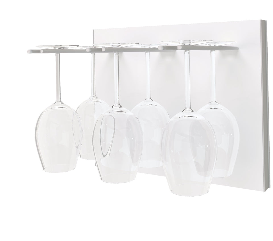 STACT Premier Stemware Rack - White & Silver