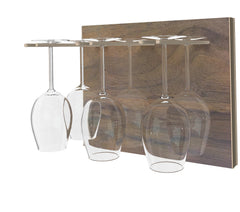 STACT Premier Stemware Rack - Walnut & Bronze