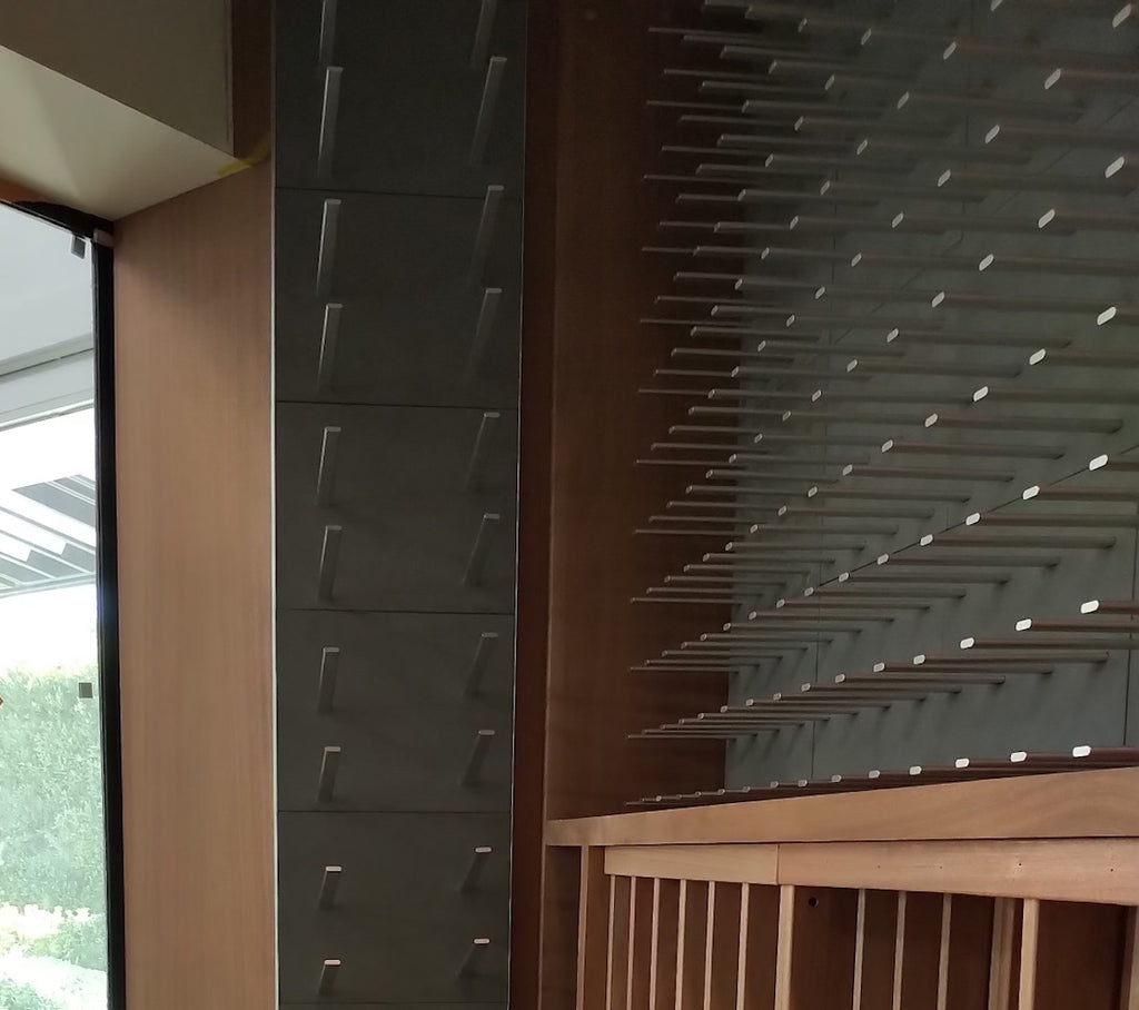 Premium Wine Racks - Polished Concrete & Satin Silver Anodized Aluminum ...