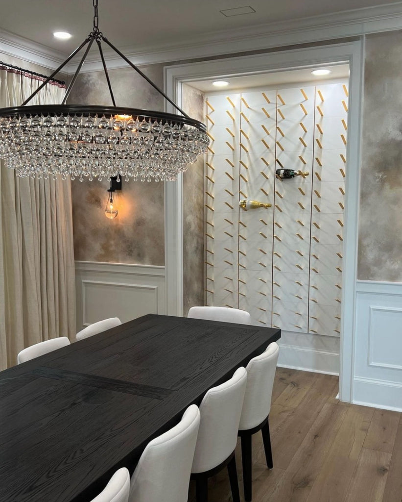 luxury wine display for dining room 2025