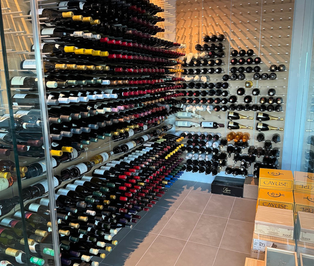 modular wine storage panels for wine rooms