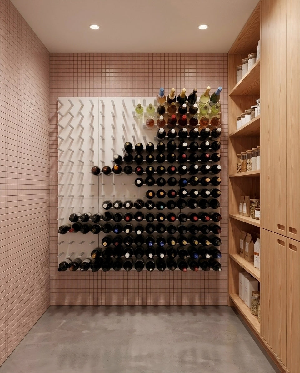 STACT Premier C-type Wine Rack - White & Silver
