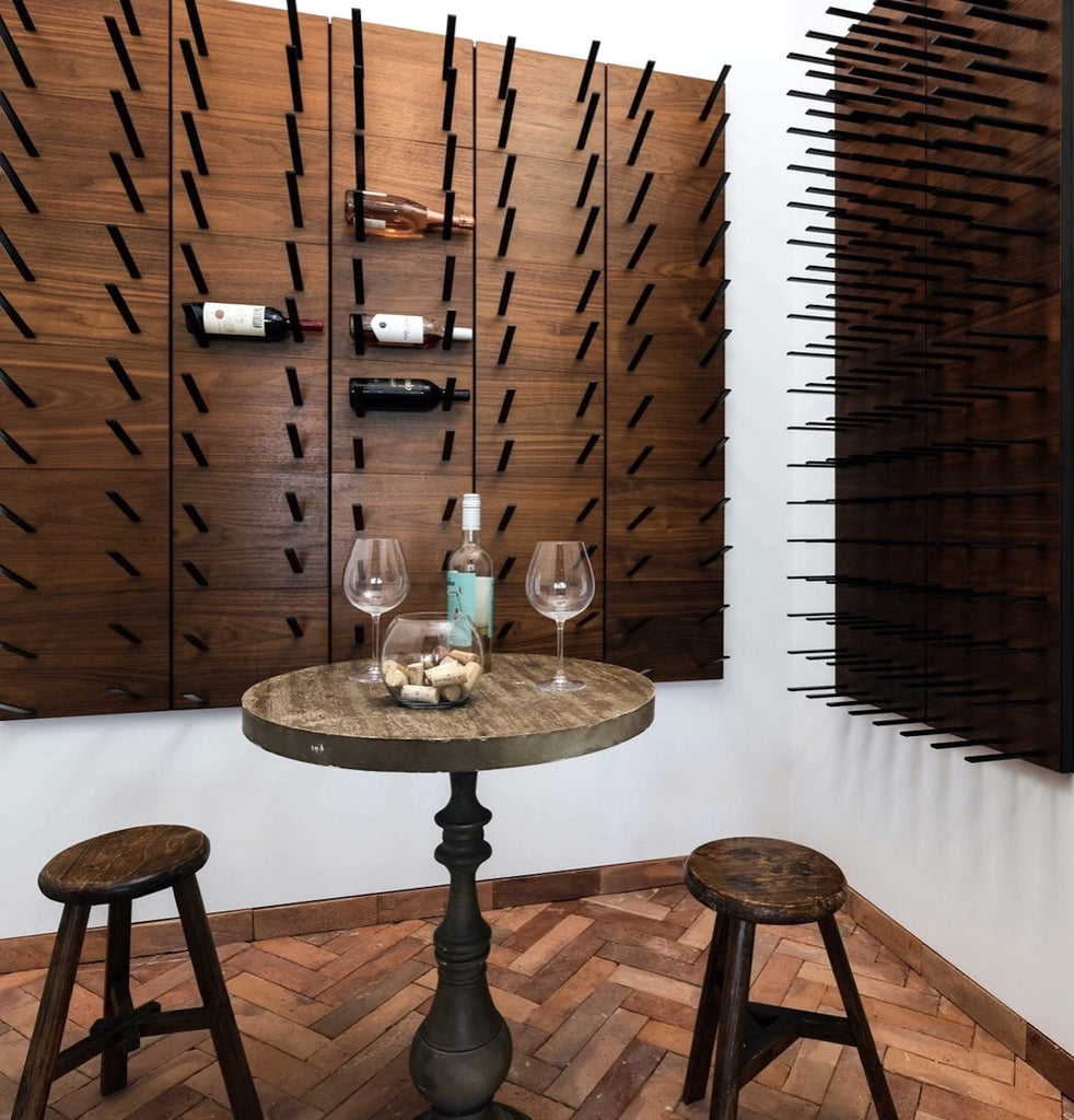 transitional wine room design