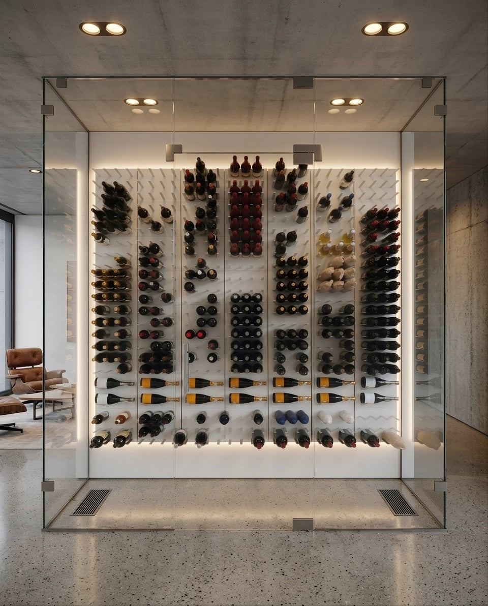 STACT Premier C-type Wine Rack - White & Silver
