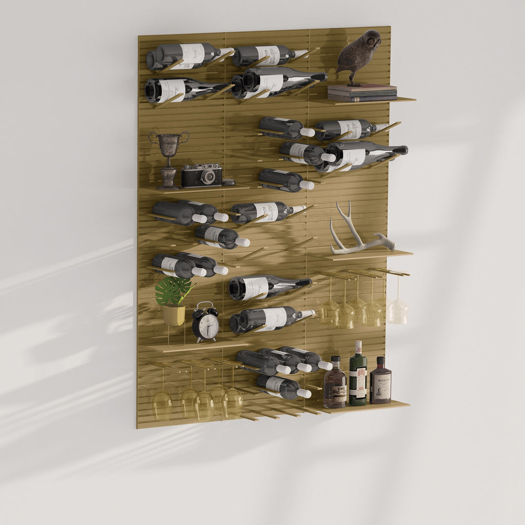 wall display for wine bottles