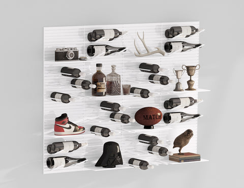 whiteout - 16 wine storage panel display