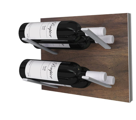 Label-out wine racks