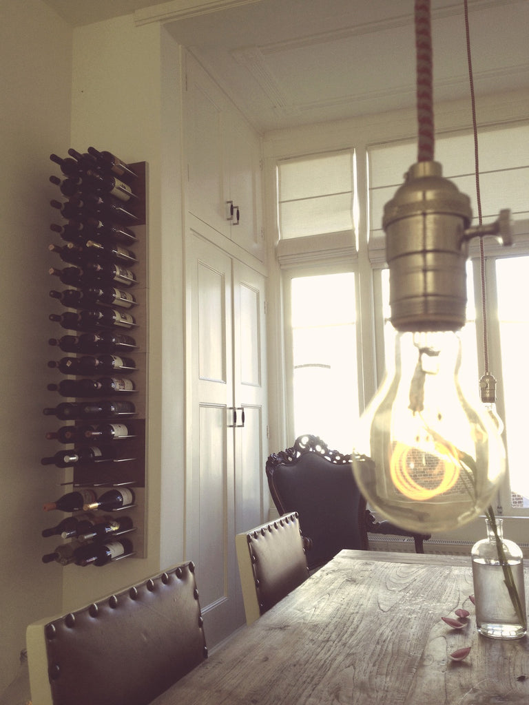 Oak Wall-mounted Wine Racks