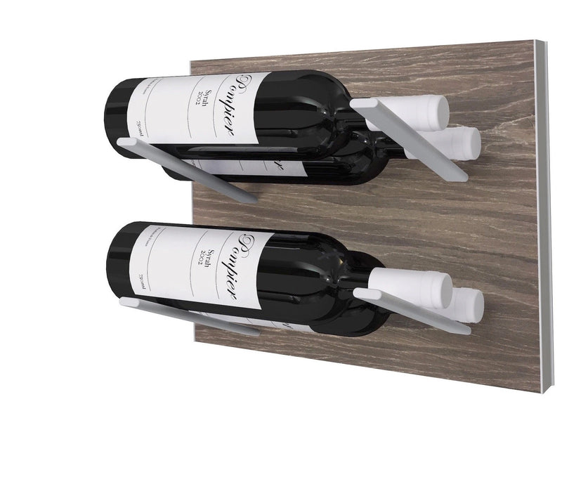  STACT Premier L-type Wine Rack - Gray Oak & Silver