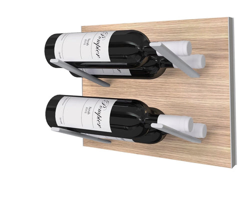 label-out wine rack - oak