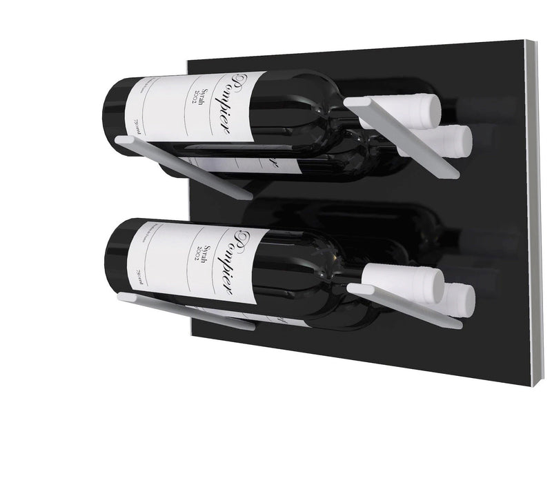  STACT Premier L-type Wine Rack - Piano Black & Silver