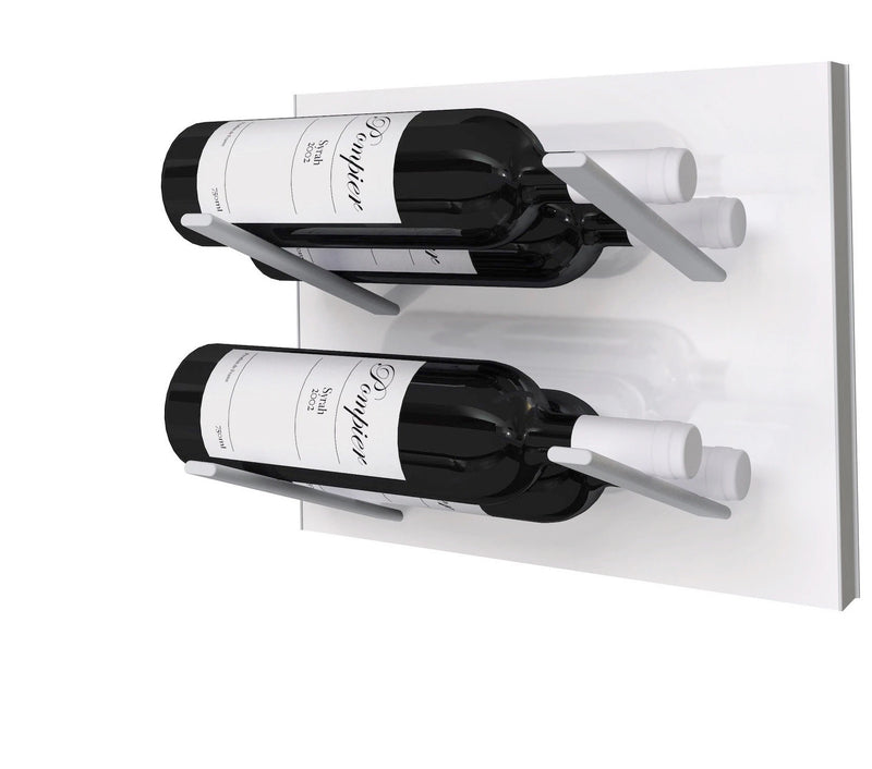  STACT Premier L-type Wine Rack - Pure White & Silver