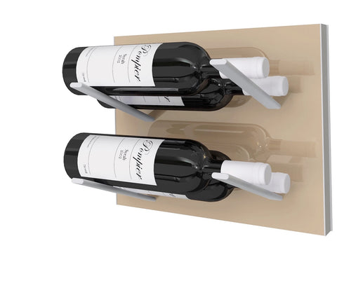 smokey taupe - label display wine racks