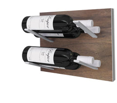 label-out wine rack - walnut