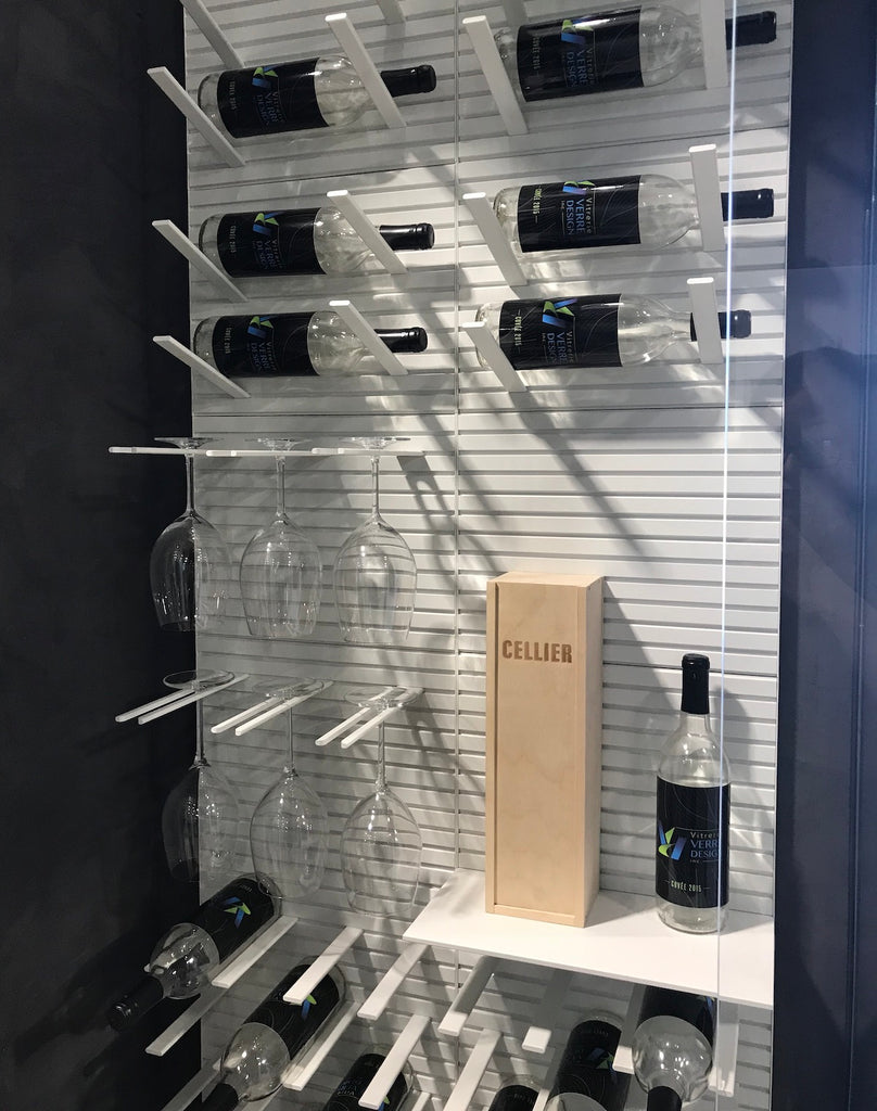 label out wine display