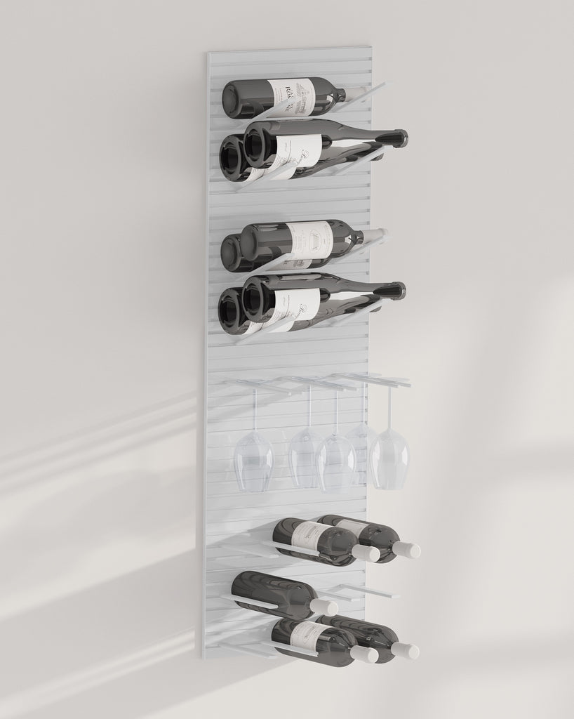 wine glass and bottle rack