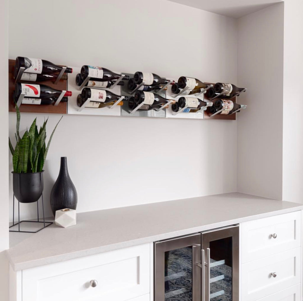 Racking Walnut Stylish Label-out Wine Racks, STACT - Walnut – STACT Wine Racks