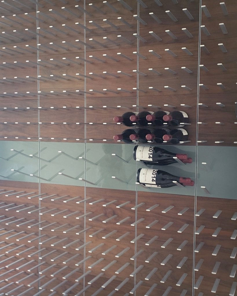 modular wine bottle storage wall